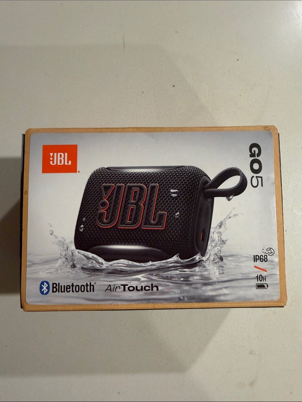NIB JBL GO 5 Air Touch Portable Waterprook Bluetooth Speaker Black